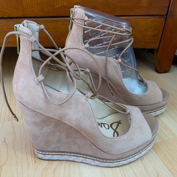 Sam Edelman - Camel Suede, Harriet Wedges - Picture 1 of 4